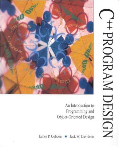 C++ Program Design