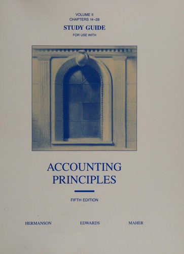 Accounting principles : [ В 3 т. ]