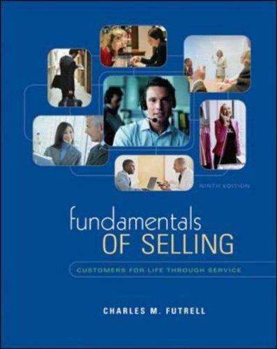 Fundamentals of Selling: customers for life