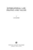 International law : Cases and materials