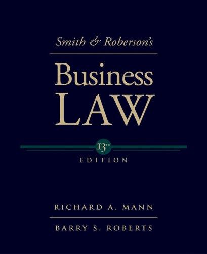 Smith and Roberson`s business law