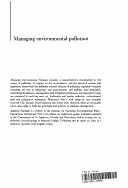 Managing environmental pollution