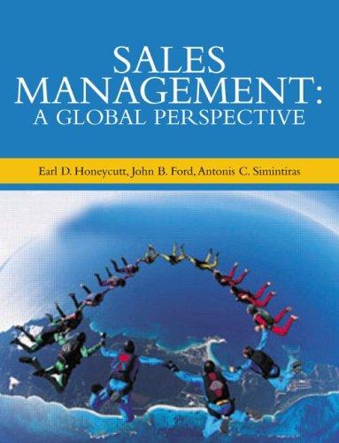 Sales Management  : A Global Perspective