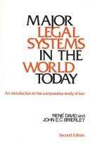 Major legal systems in the world today