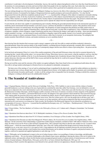 Modernity and ambivalence