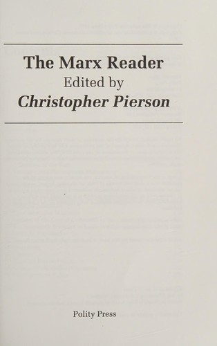 The Marx Reader