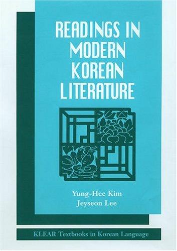 Readings in Modern Korean Literature