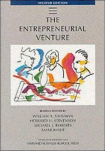 The entrepreneurial venture