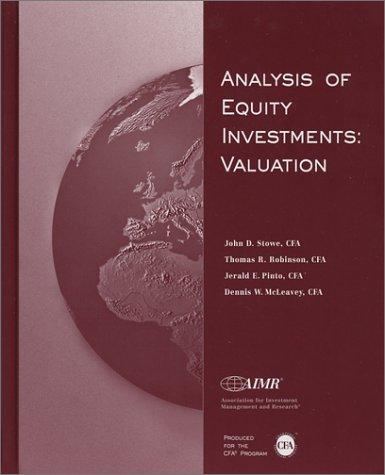 Analysis of equity investments : Valuation