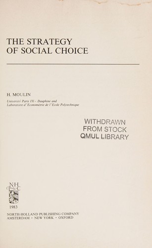 The Strategy of Social Choice