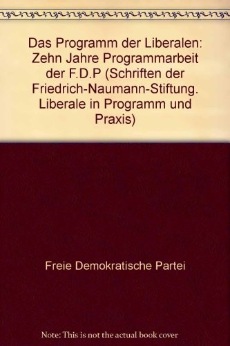 Das Programm der Liberalen