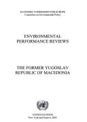 Environmental performance reviews The formen Yugoslav republic of Macedonia