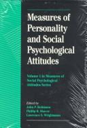 Measures of Personality and Social Psychological Attitudes