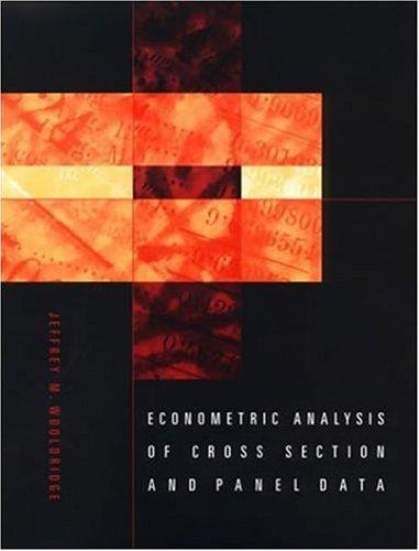 Econometric  Analysis of Cross Section and Panel Data