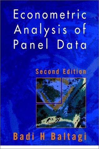 Econometric Analysis of Panel Data