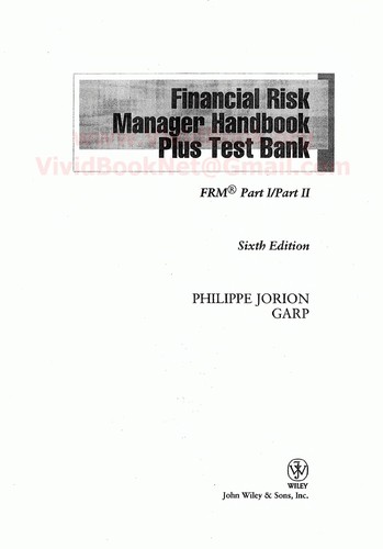 Financial Risk Manager Handbook