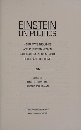 Einstein on Politics