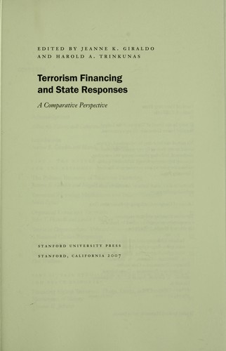 Terrorism Financing and State Responses