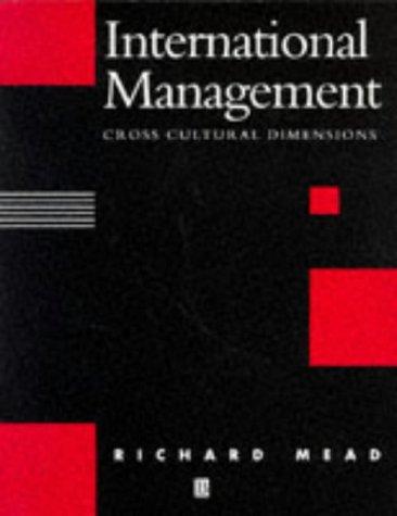 International Management. Culture and Beyond