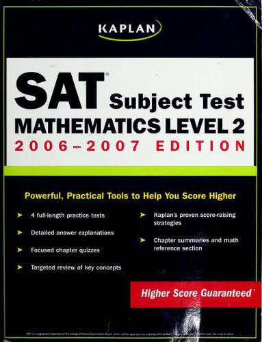 SAT Subject Test : Mathematics level 2