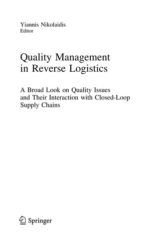 Quality Management in Reverse Logistics