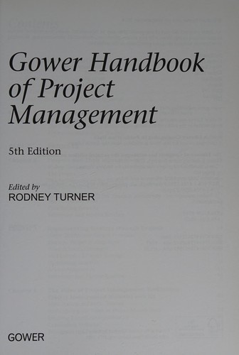 Gower Handbook of Project Management