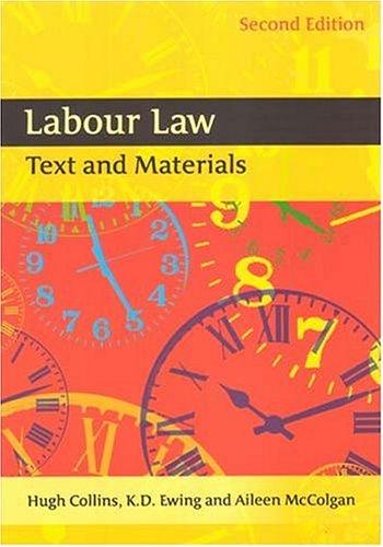 Labour Law. Text and Materials