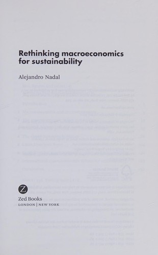 Rethinking macroeconomics for sustainability