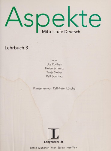 Aspekte Mittelstufe Deutsch