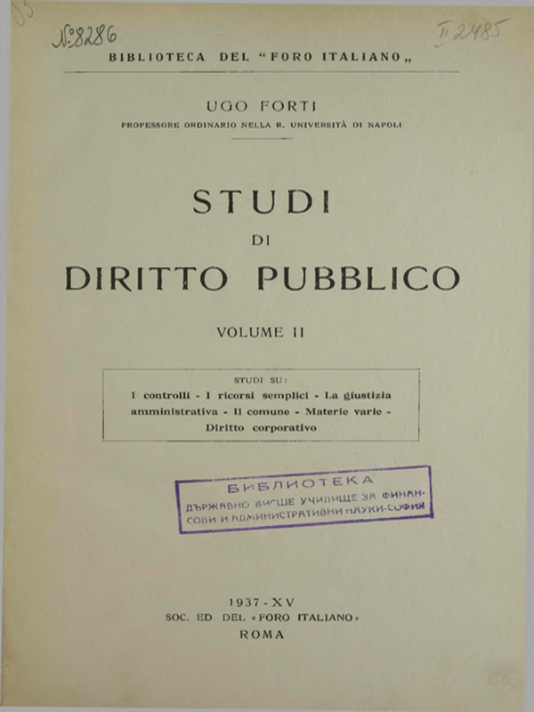 Studi di diritto pubblico : V. I-