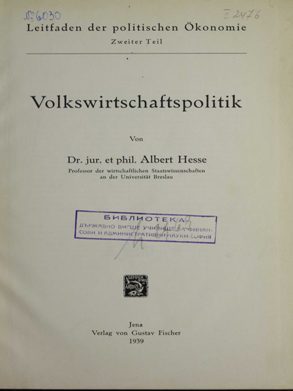 Leitfaden zum Studium der politischen Okonomie : B. I-