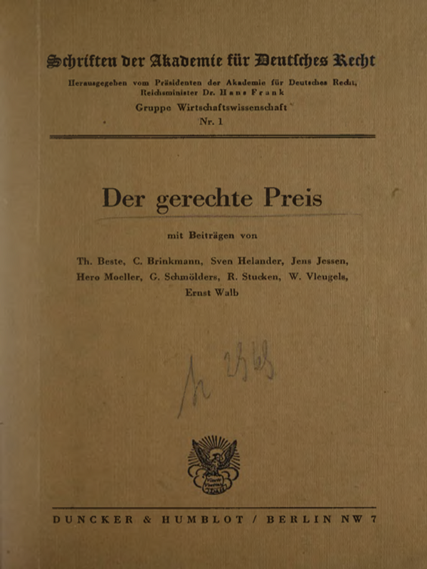 Der gerechte Preis