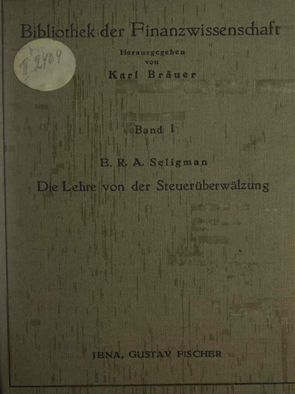 Die Lehre von der Steueruberwalzung