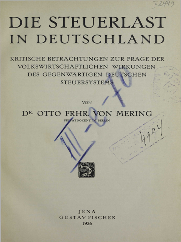 Die Steuerlast in Deutschland