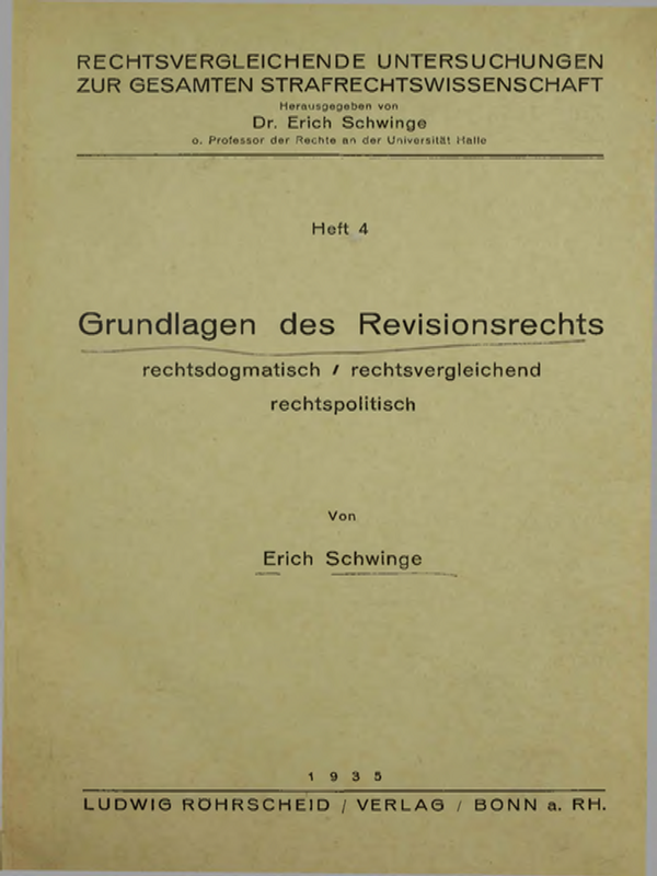 Grundlagen des Revisionsrechts