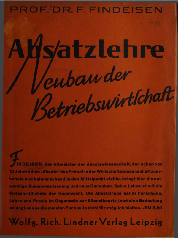 Absatzlehre. Neubau der Betriebswirtschaft