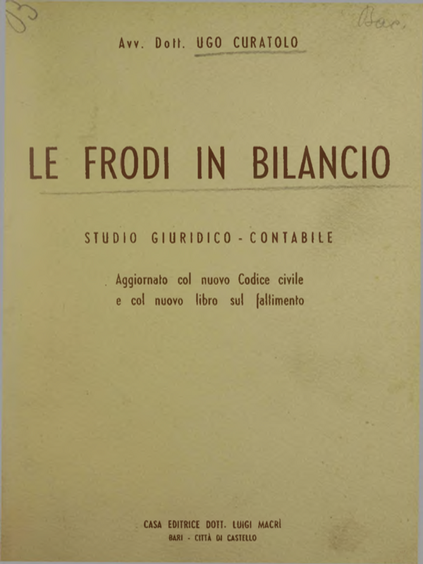 Le frodi in bilancio