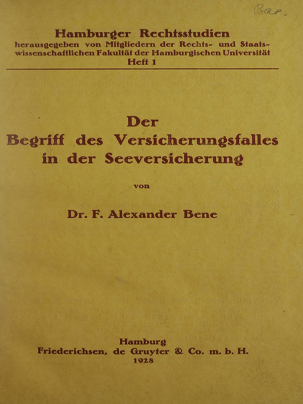 Der Begriff des Versicherungsfalles in der Seeversicherung