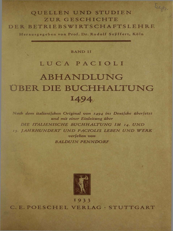 Abhandlung uber die Buchhaltung (1494)