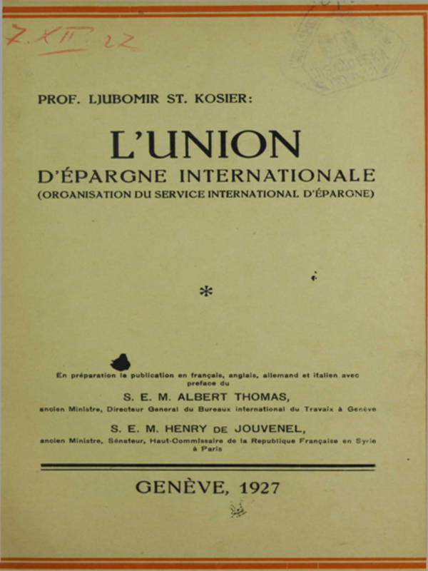 L’union d’epargne internationale