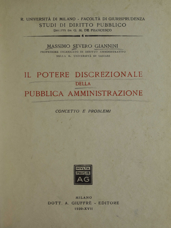 Il potere discrezionale della pubblica amministrazione