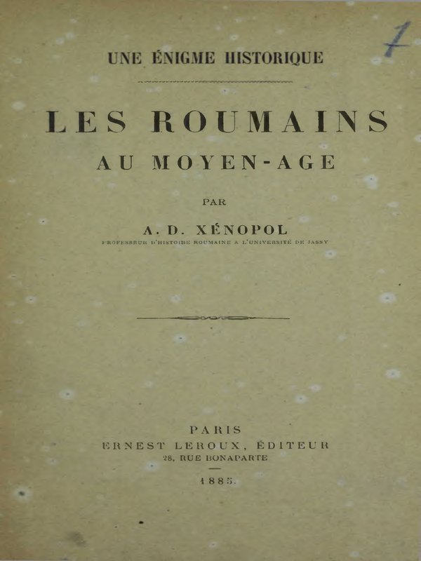 Les roumains au Moyen-age : Une enigme historique