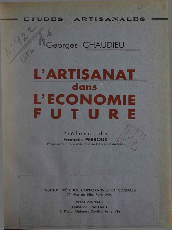 L'artisanat dans L'economie Future