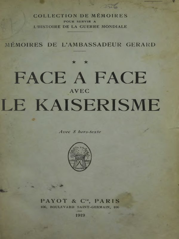 Face a face avec le kaiserisme