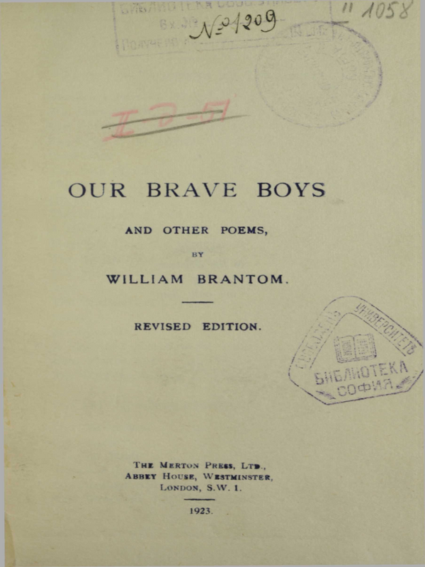 Our brave boys and other poems