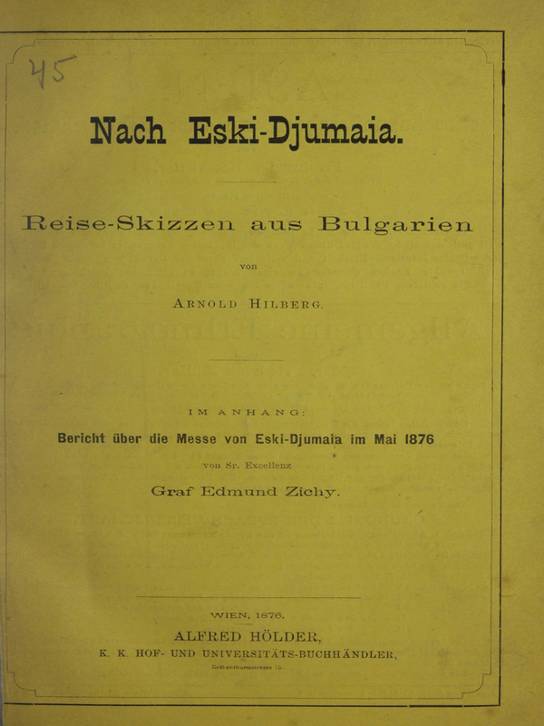 Nach Eski-Djumaia: Reise-Skizzen Aus Bulgarien