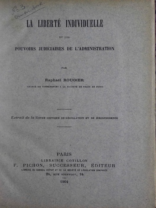 La Liberte Individuelle