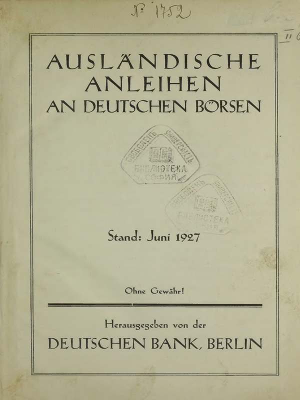 Auslandische anleihen an deutschen borsen