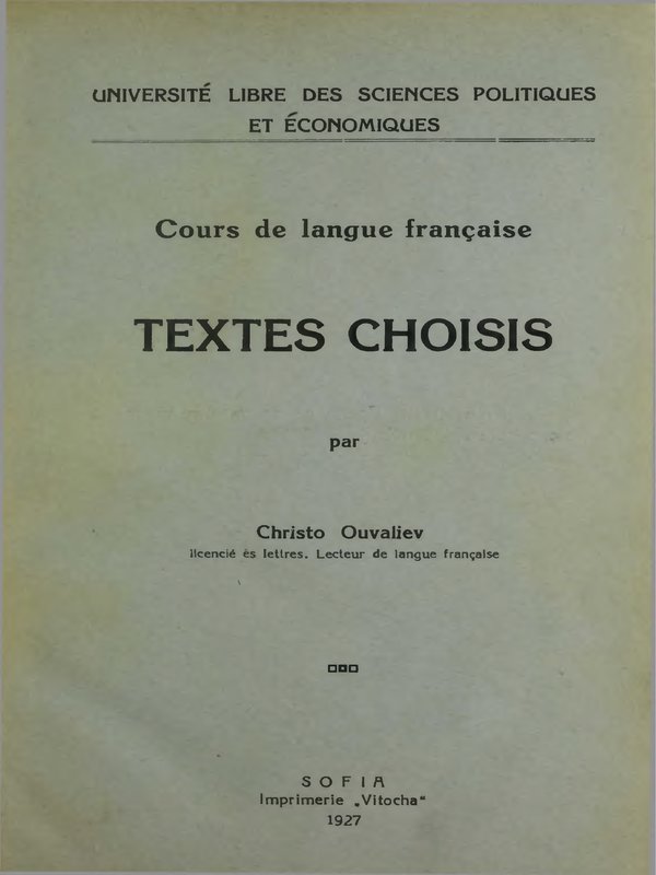 Cours de langue francaise