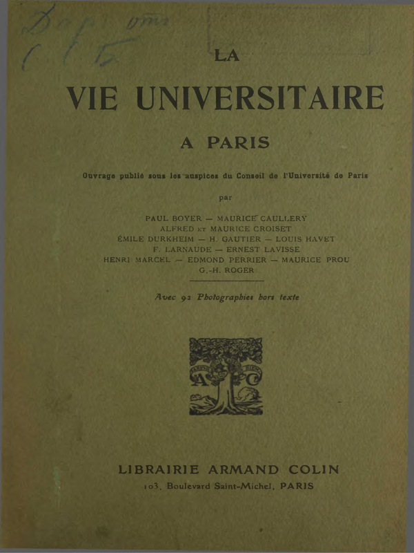 La vie universitaire a Paris